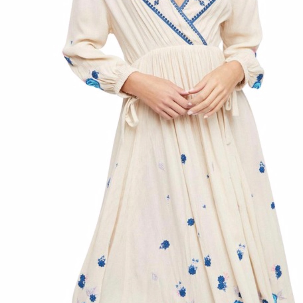 Free People Enchanted Forest Embroidered Dress